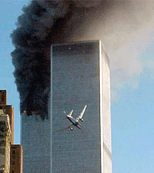 Second airliner ploughs into the World Trade Center, September 11 2001